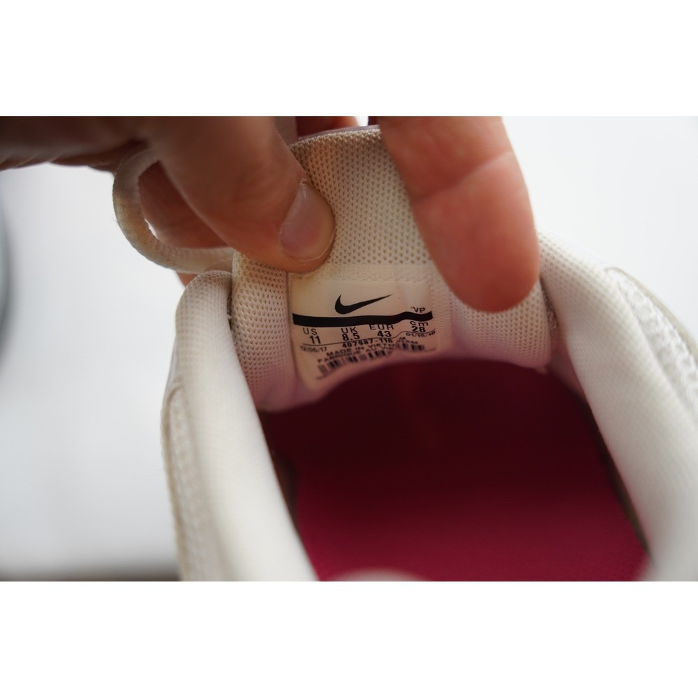 Nike Reax Run 5 Women Size 11 White Silver Pink Running Shoes 407987-116 Good‎ - Picture 7 of 7